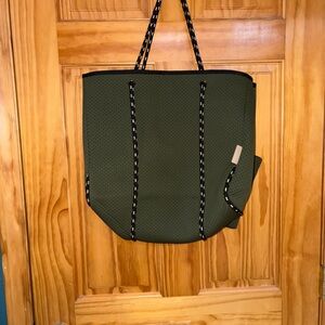 Green Gym Tote Bag Barbella